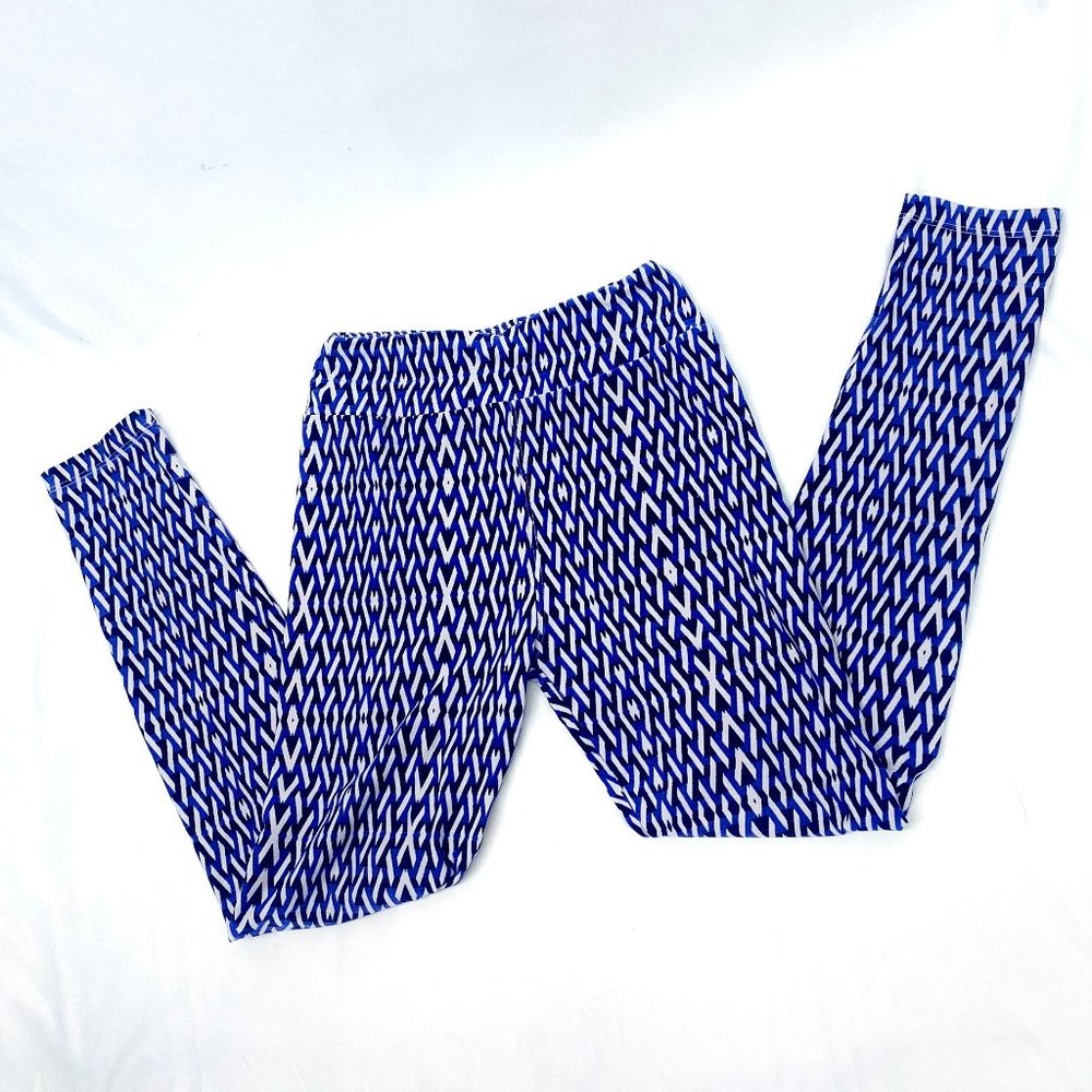 LuLaROE Tween Teen Girls Tights Legging Yoga Pants Full Length Blue Black White